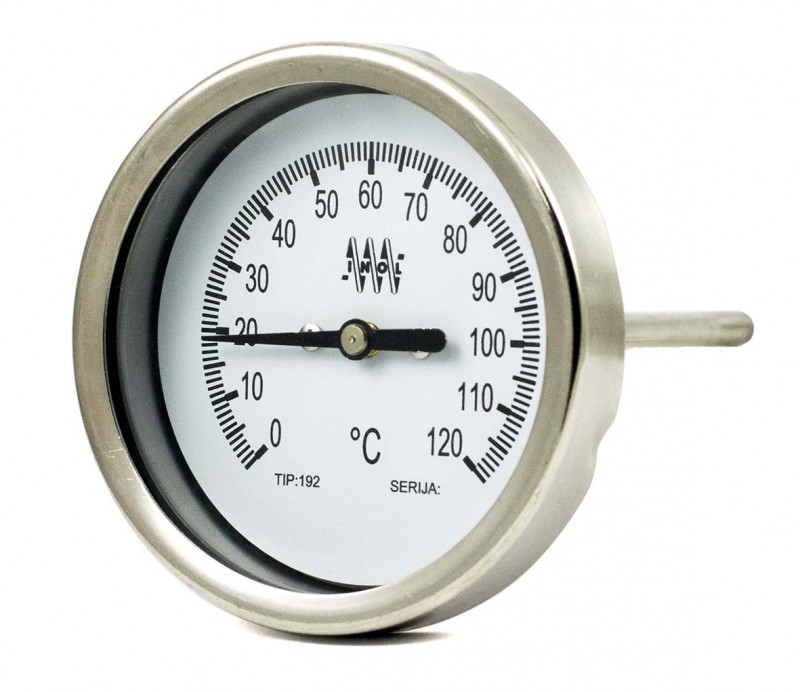 nerjavni termometer bimetalni 191H DN80